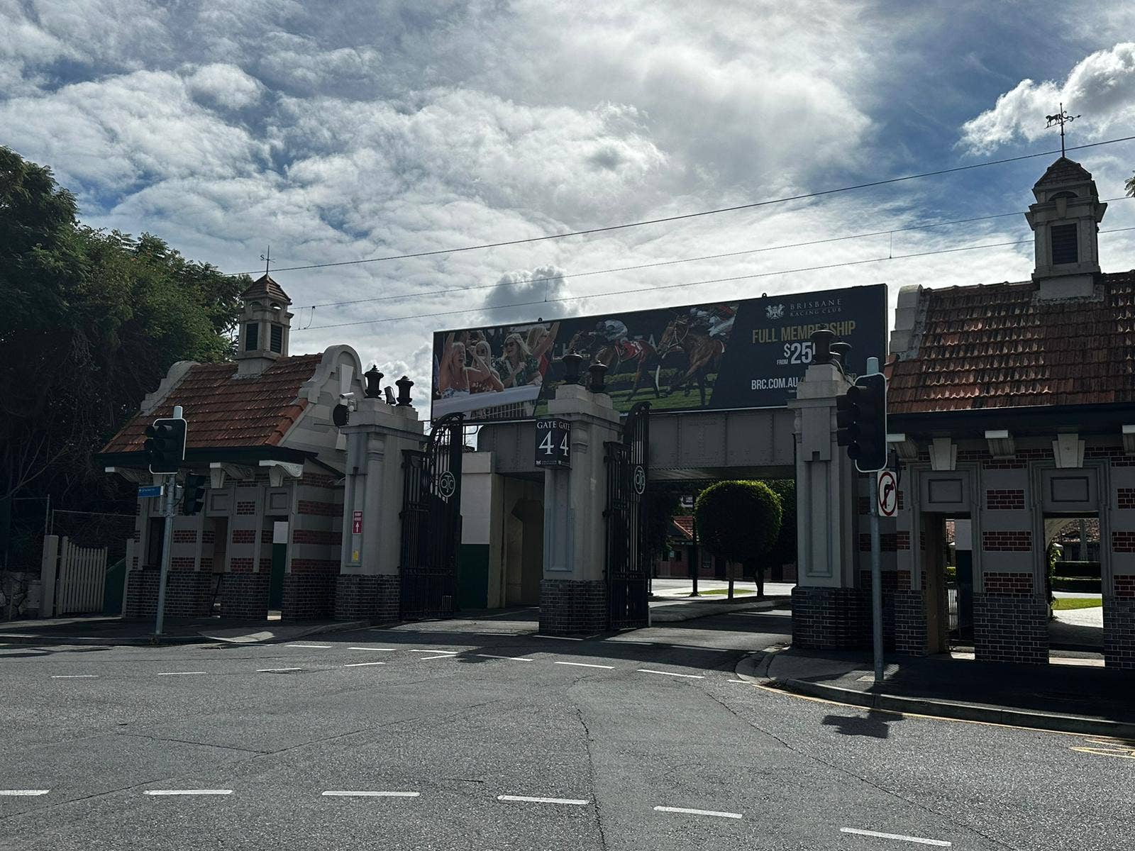 Turn left onto Lancaster Rd and continue straight on Racecourse Rd.